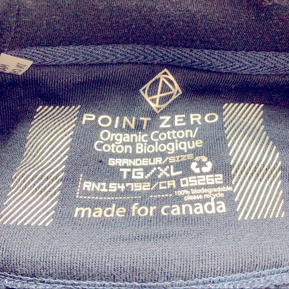 Men’s Point Zero Organic Cotton Pullover Hoodie NEW - Picture 3 of 9